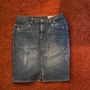 Ralph Lauren Blue Knee-Length Pencil Skirt